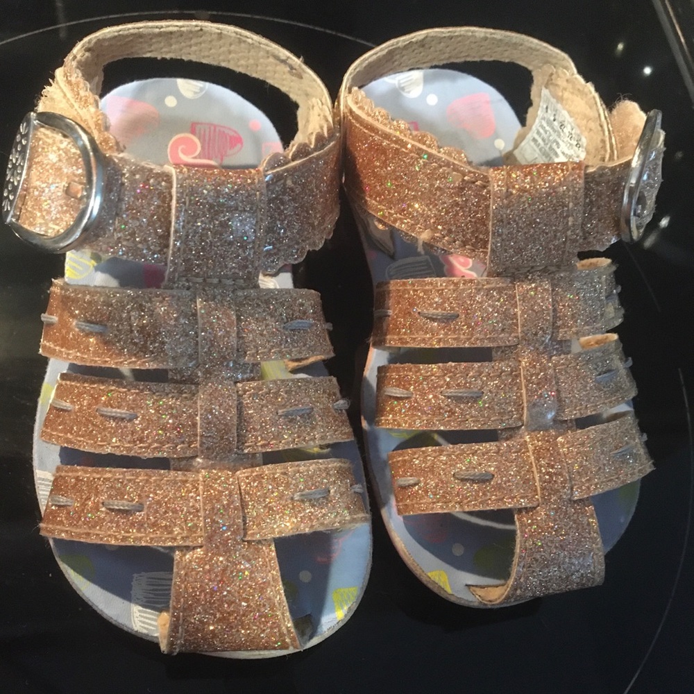 Toddler glitter sandals